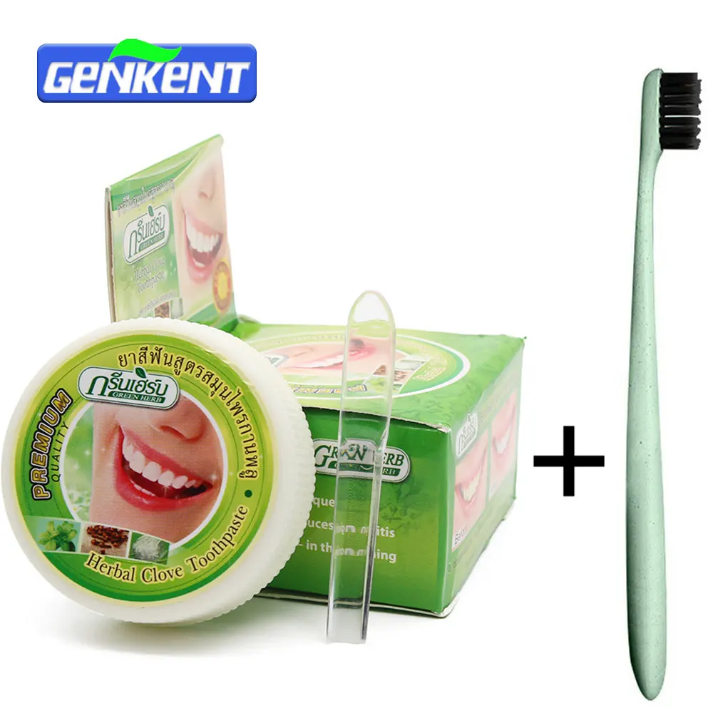 Green Herb Natural Herbal Clove Toothpaste Teeth Whitening Toothpaste