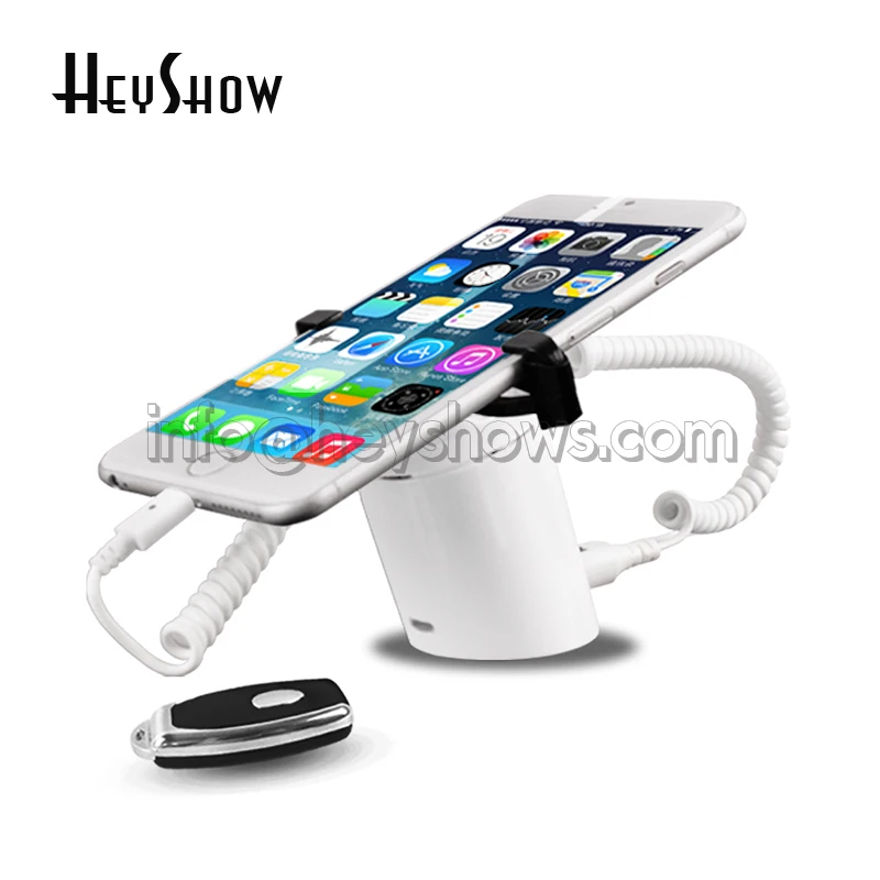 Mobile Phone Security Anti Theft Display Stand Wireless Infrared Remote Control Cellphone Burglar Alarm System Holder With Clamp