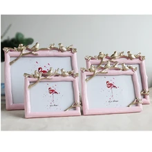 Three Birds Art Photo Frame European Pastoral Style Picture Frame 5/6/7/8 Inch Cadre Photo Wooden Grain Creative Photo Frames success style polyresin photo frame 4 x 6 picture