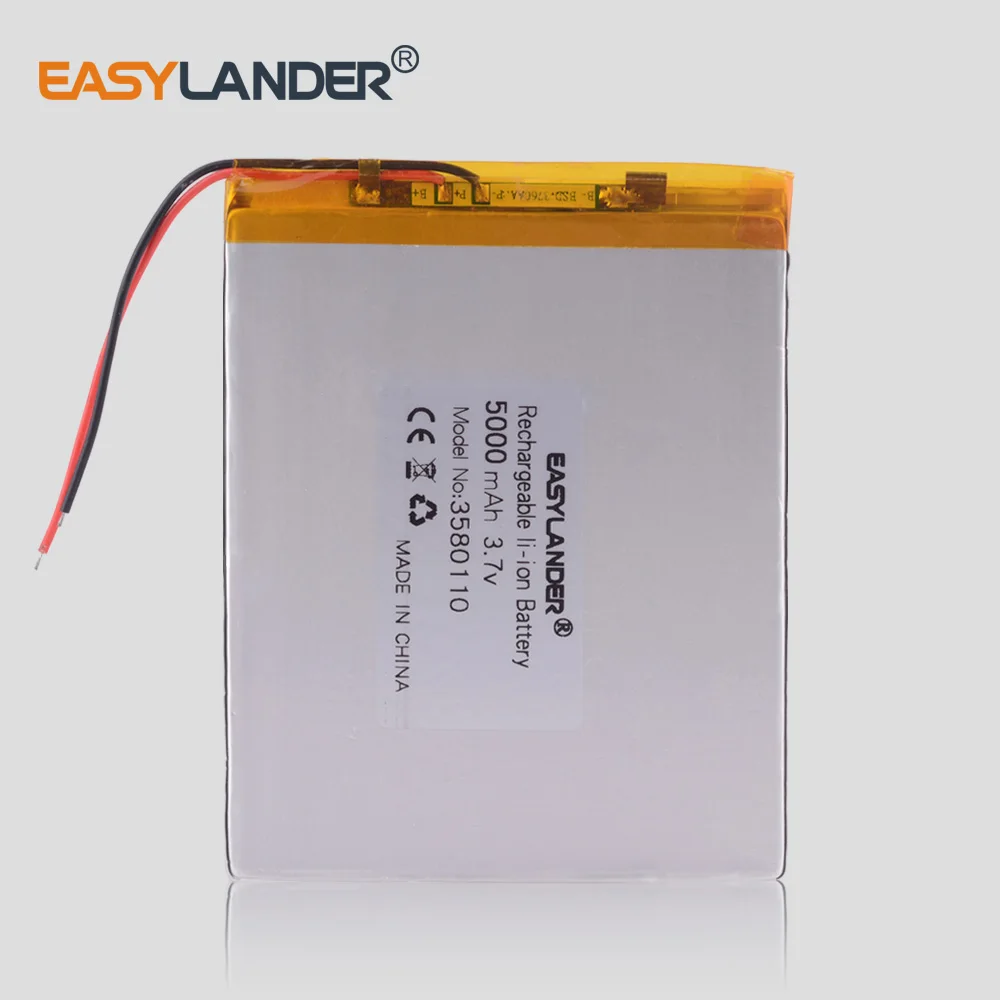 

3580110 5000MAH lithium battery 3.7V The tablet battery 8 inches N83, N86 A86 A85 Jumper EZBOOK 3 Pro