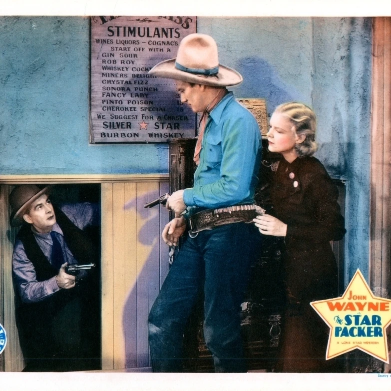 The Star Packer Us Lobbycard John Wayne Verna Hillie 1934 Movie Poster Masterprint (28 x 22)