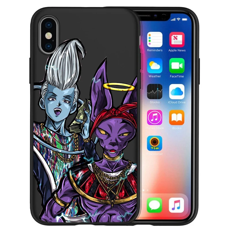 Роскошный чехол для iPhone X Goku Dragon Ball Super Saiyan vegeta Дракон 5 5S 6 6 S 7 8 Plus X XS Макс Мягкий силиконовый чехол случае Etui