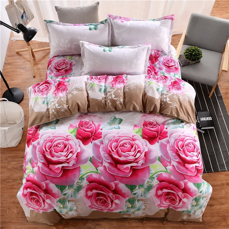 Aliexpress.com : Buy High quality 3D Romantic rose Bedding Sets ...