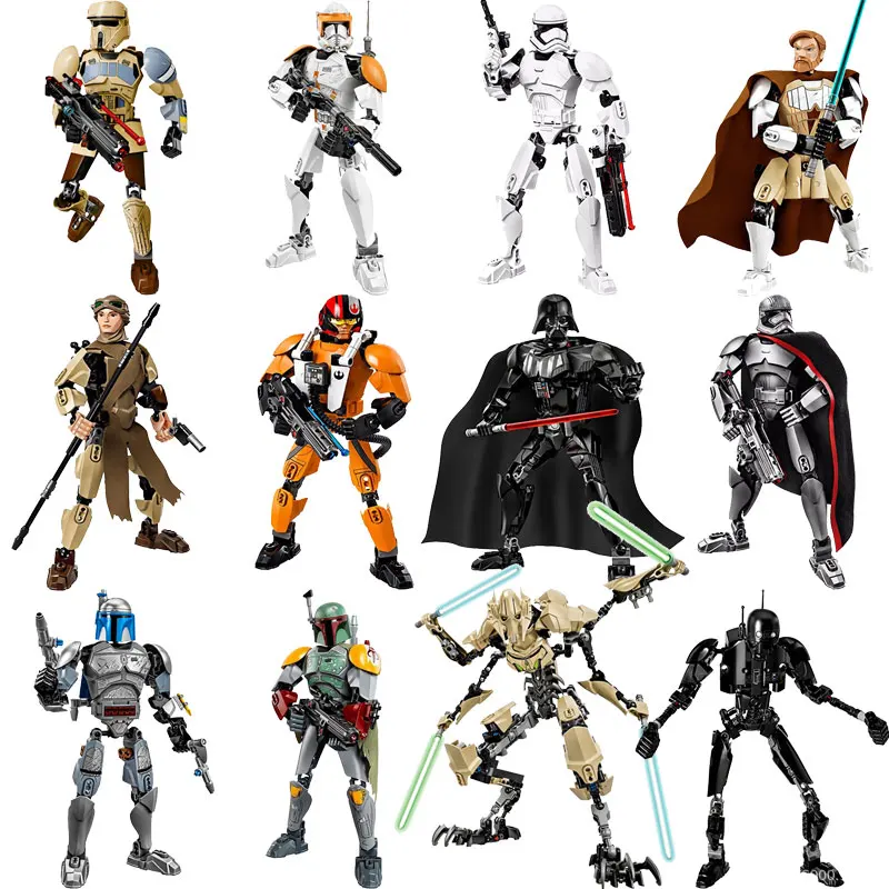 

KSZ Star wars Series Star Wars Luke Darth Vader Storm Trooper Building Blocks Toys Model Children Compatible With