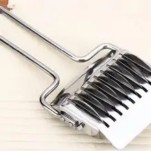 1 предмет из нержавеющей стали лапша Кондитерские режущий ролик Spaghett Maker решетки роллер-Докер тесто нарезка выпечки инструмент ок 0948