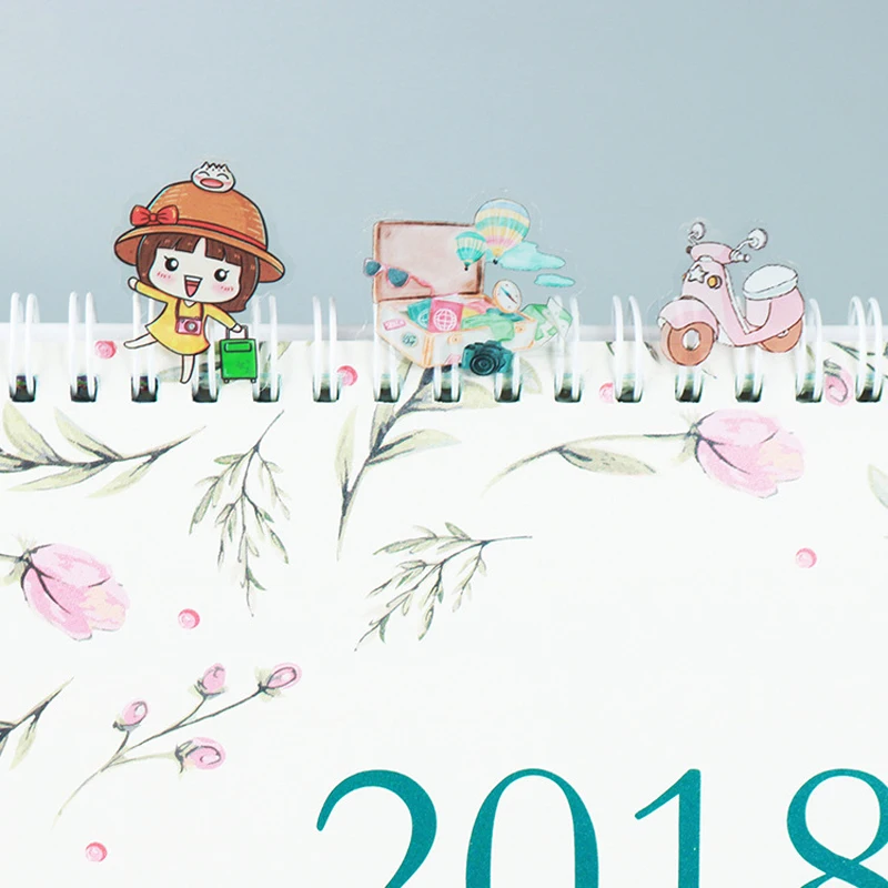 6 pcs/lot Cute World Travel Cartoon Stickers Diary Scrapbooking Album Decoration PVC Stationery Sticker Label for Kids Gifts