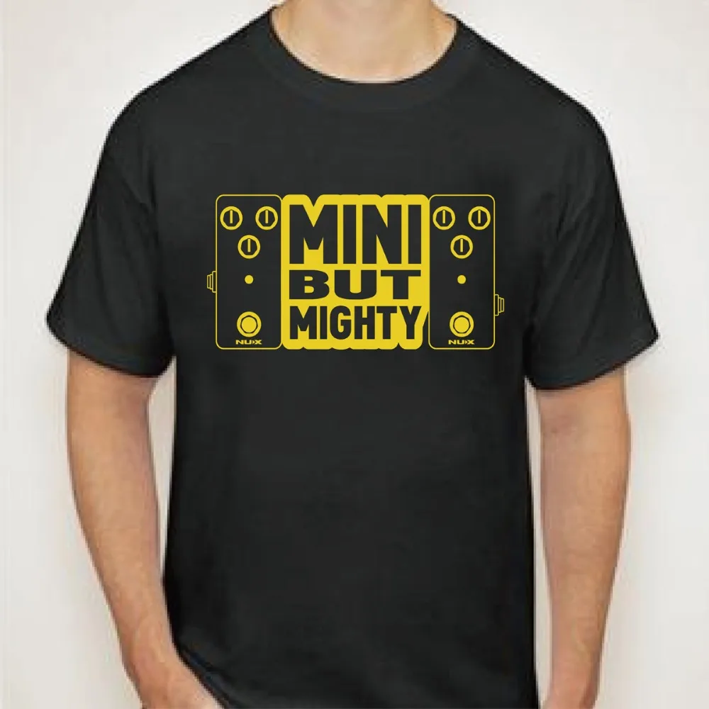 NUX Guitar Pedal Performing T-Shirt for Mini Core Gold Printed 100% Cotton | Спорт и развлечения