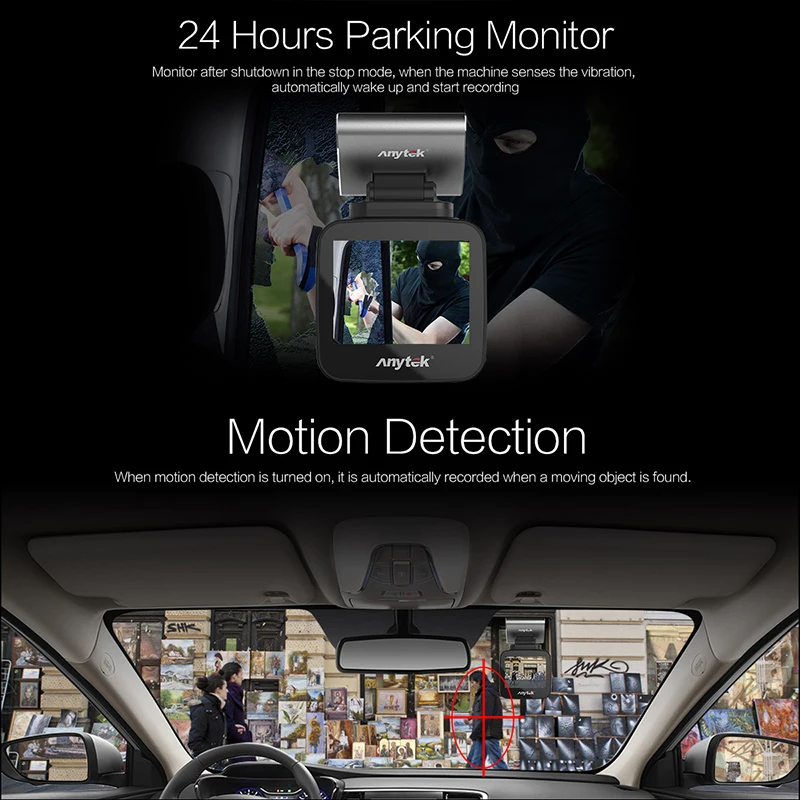Anytek Q2 2.0IPS Touch Screen Dash Cam (6)
