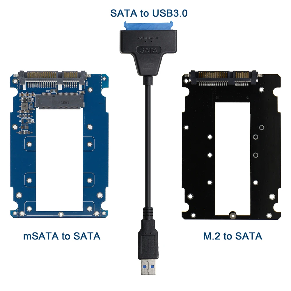 Vaseky mSATA M.2 to SATA to USB3.0 SSD Adapter Hard Drive Transfer