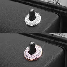 2 pz Bling Bling Interni Auto Serratura Della Porta Finestra Spille Decorativo Autoadesivo di Cristallo Universale Per Mini Cooper Clubman Paese Peaceman