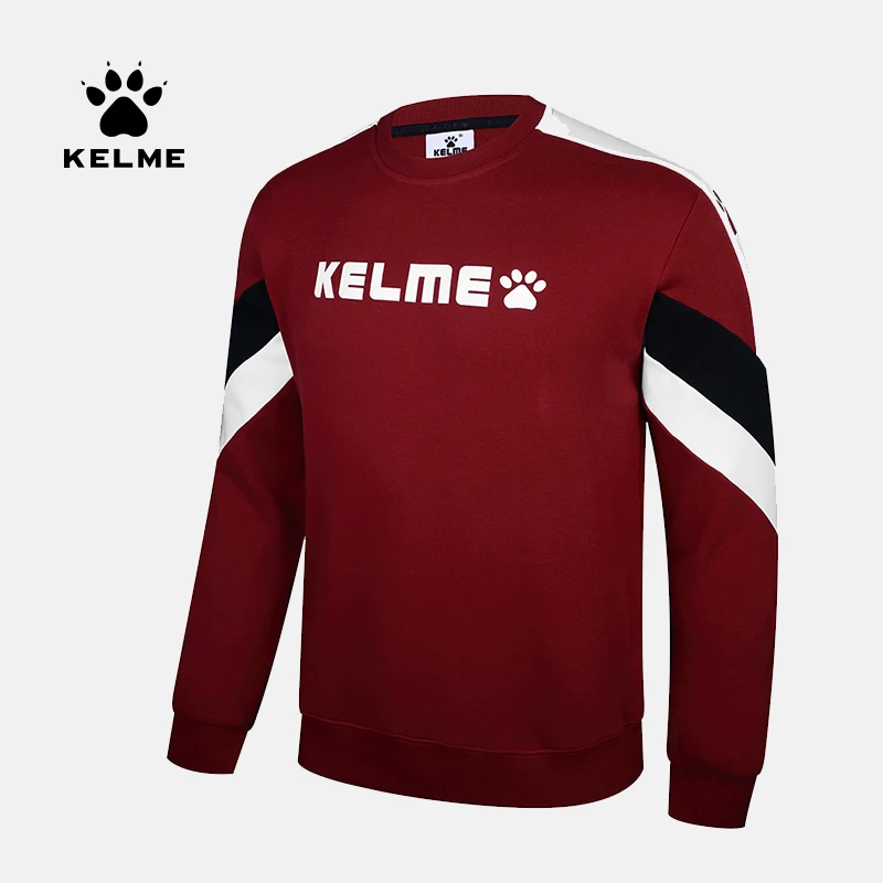 Мужская Спортивная Толстовка KELME тренировочный пуловер с длинным рукавом на