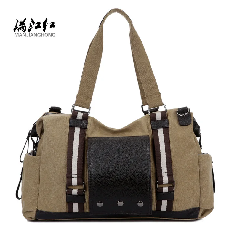 MANJIANGHONG Vintage Men handbag High capacity travel bag men canvas shoulder bag Business Casual laptop bag Crossbody handbags MANJIANGHONG Vintage Men handbag High capacity travel bag men canvas shoulder bag Business Casual laptop bag Crossbody handbags