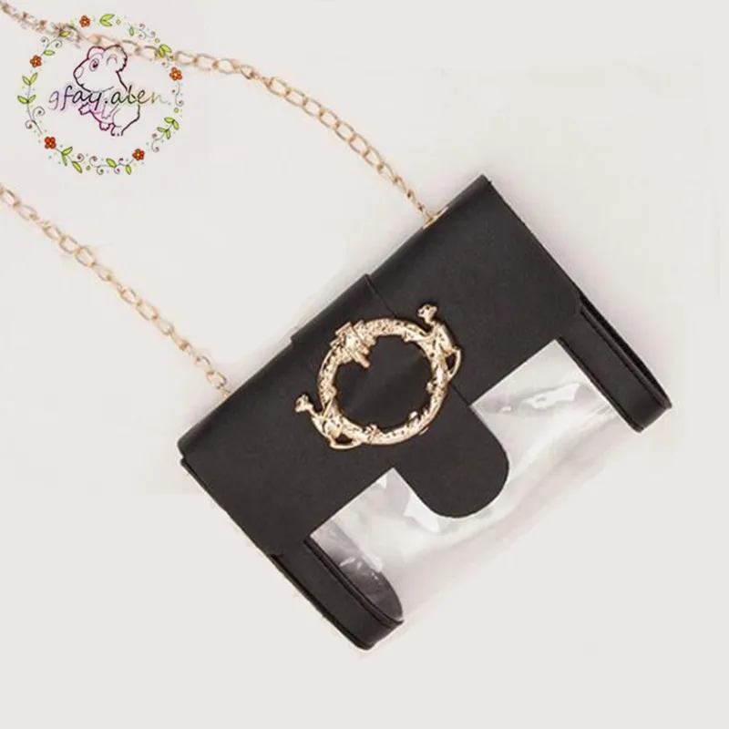 

PVC Clear Women Bags 2019 Fashion Shoulder Chain Handbags Brand Designer female Ladies Phone bag Hot Sale Factory Wholesale