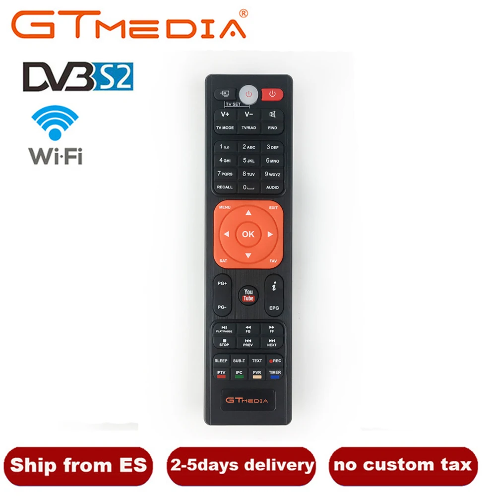 Оригинальные пульт дистанционного управления Управление для цифровой спутниковый ресивер GT медиа V8 NOVA DVB-S2 DVB-T2 DVB-C IP ТВ СБ Бесплатный комплект GTMEDIA коробка