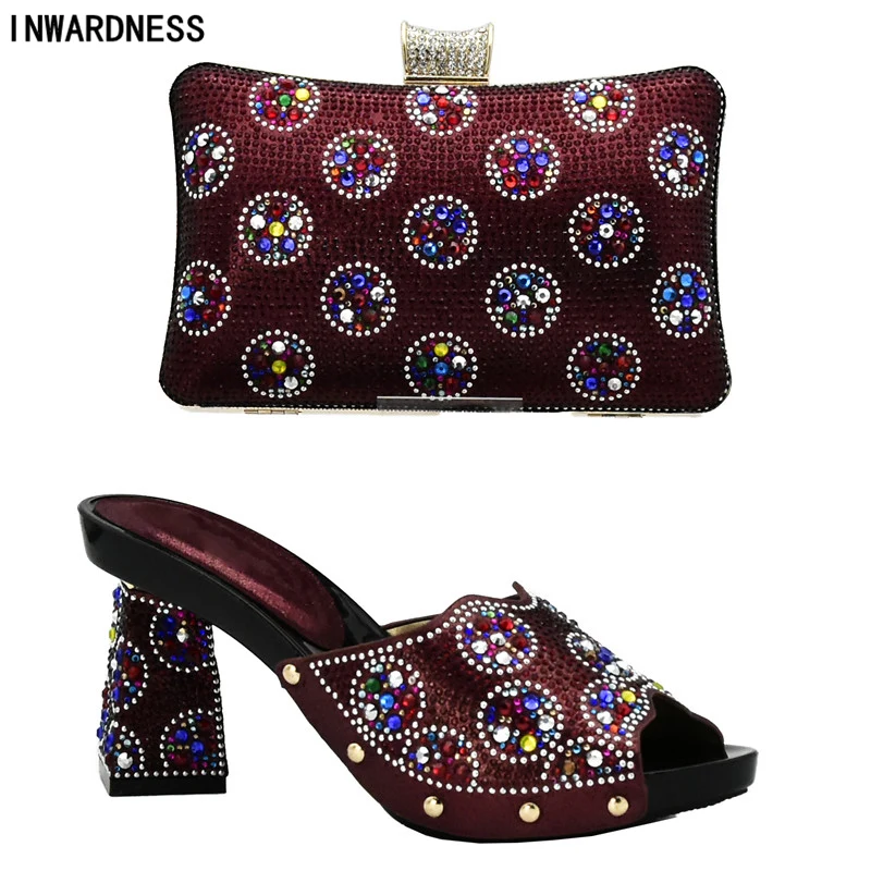 Diamantes Última De azul Zapatos Conjunto Decorado Tinto Italiano La Y vino plata Zapato Con A Negro Real verde oro Juego Bolso Bolsa Imitación Boda 0w8qnnd4