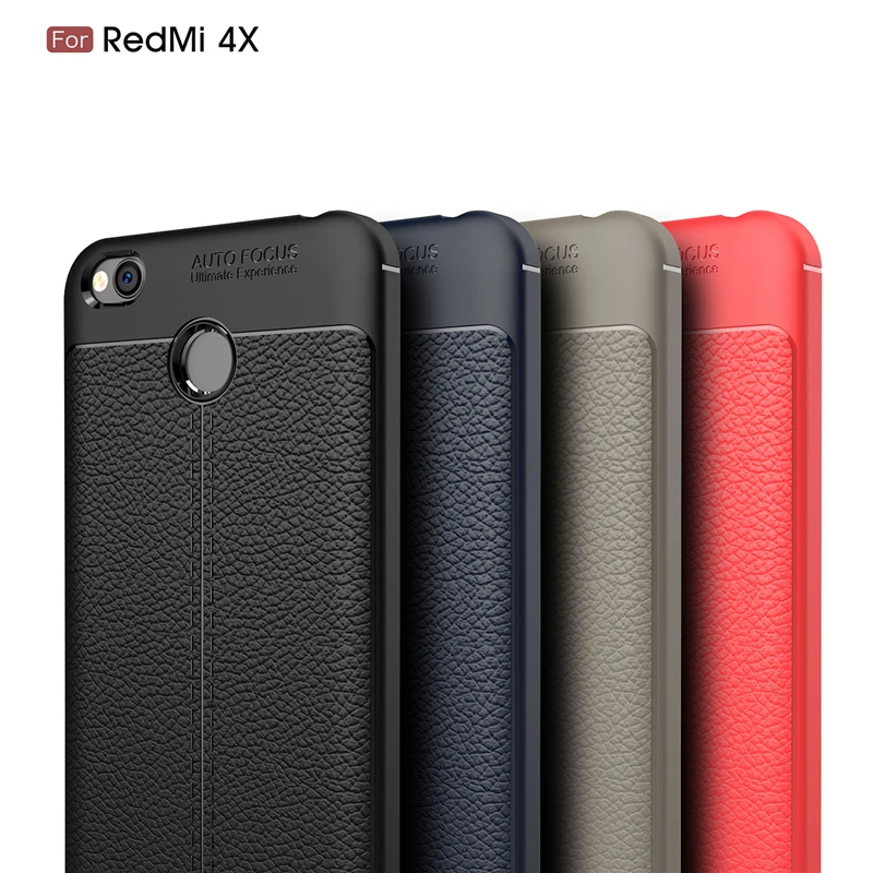 Чехол для телефона Xiaomi Redmi 4 4X из искусственной кожи деловой чехол с узором Личи