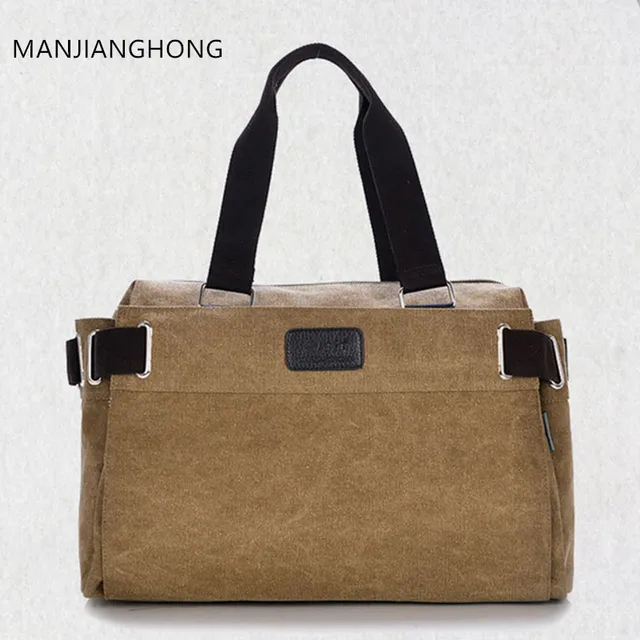 Manjianghong Fashion Canvas Men Luggage Bag Carry On Travel Manjianghong Fashion Canvas Men Luggage Bag Carry On Travel Duffel Weekend Overnight
