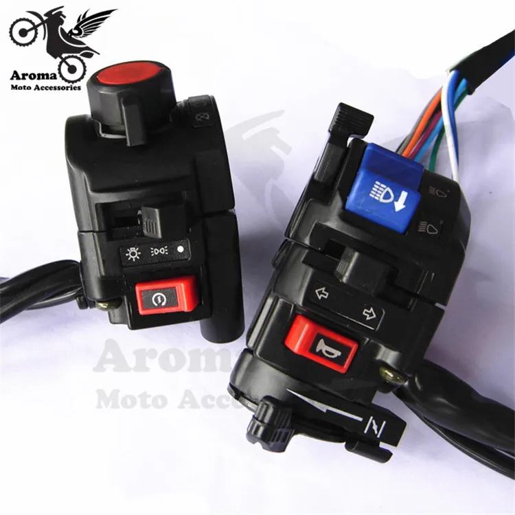 1 pair multi function motorcycle Switches unviersal motorbike handlebar