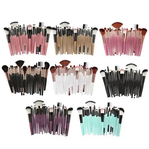 

2018 Popular 25pcs Makeup Brushes Set Beauty Foundation Power Blush Eye Shadow Brow Lash Fan Lip Face Make Up Brushes