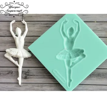 

Yueyue Sugarcraft Newest Dancer Frame silicone mold fondant mold cake decorating tools chocolate gumpaste mold