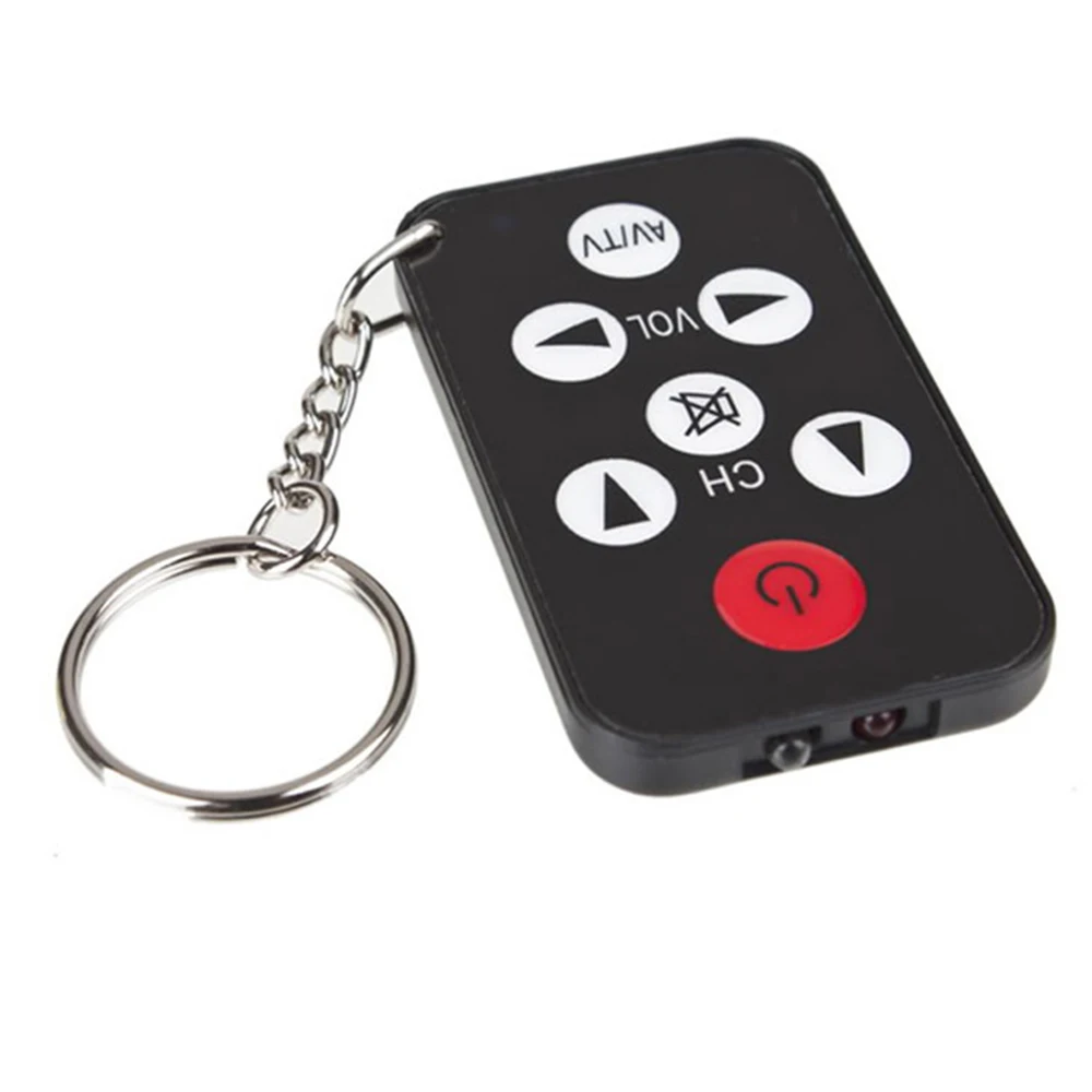 

2018 New Arrival 1 pcs Mini Universal Keychain Infrared IR TV Set Remote Control Key Ring 7 Keys (do not included Battery )