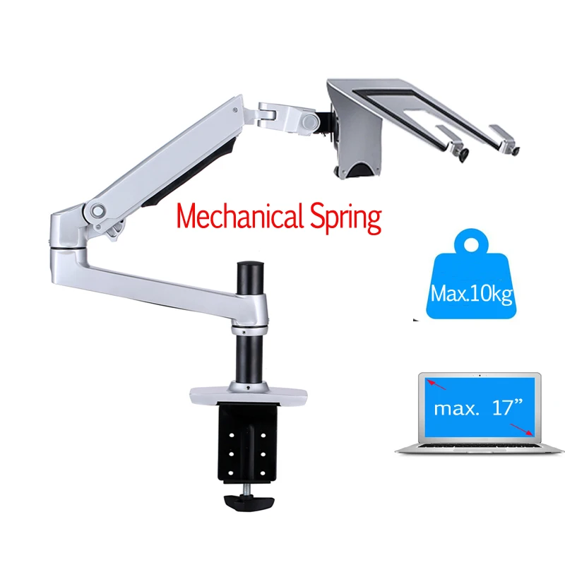 

DL-8012LP Multi-function Clamp stands Dual Use 17-27" Monitor Stand 17 inch Laptop Holder Mechanical Spring Arm Notebook