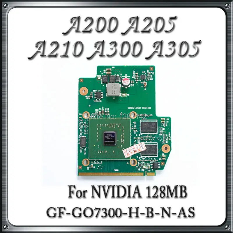 Original For Toshiba A200 A205 A210 A300 A305 V000101740 128MB Graphic Cards GPU VGA Video Card Replacement