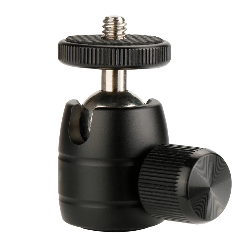 Metal Mini Tripod Ball Head Ballhead with 1/4"Thread Tripod Head for