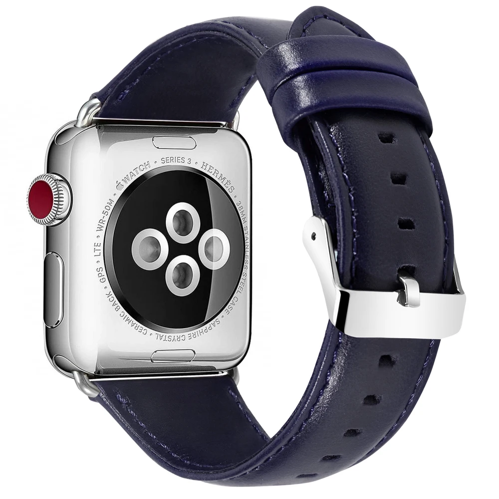 Масло воск браслет кожаный ремешок для Apple Watch Series 1/2/3/4 ремешок сменный ремешок на запястье для iWatch 44 мм 42 мм 40 мм 38 мм