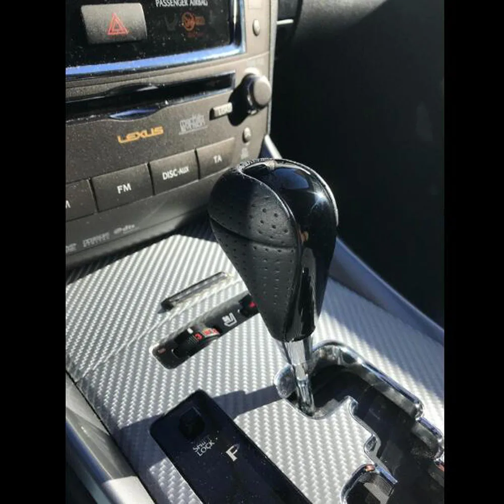 Черная кожаная ручка переключения передач для Toyota Lexus GS IS LS ES RX Rav4 Solara Tundra Land Cruiser