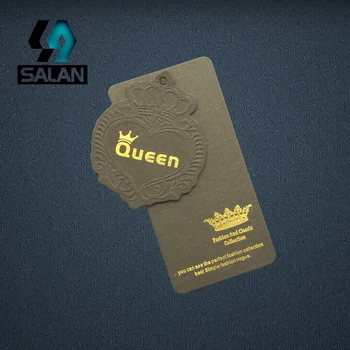 

Wholesale Customize Letters Logo in Font Hang tag Logo Garment Label with free string customized Hang tags GT003