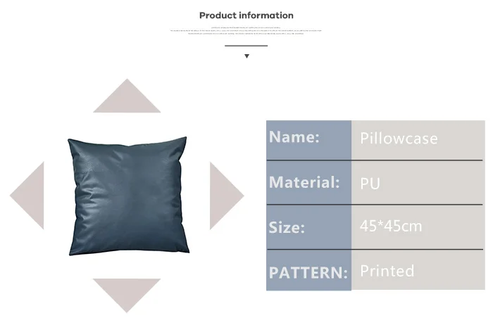 Наволочка для подушки 45x45 см декоративная подушка из искусственной кожи домашний декор Funda Cojin диван украшение для гостиной автомобиля