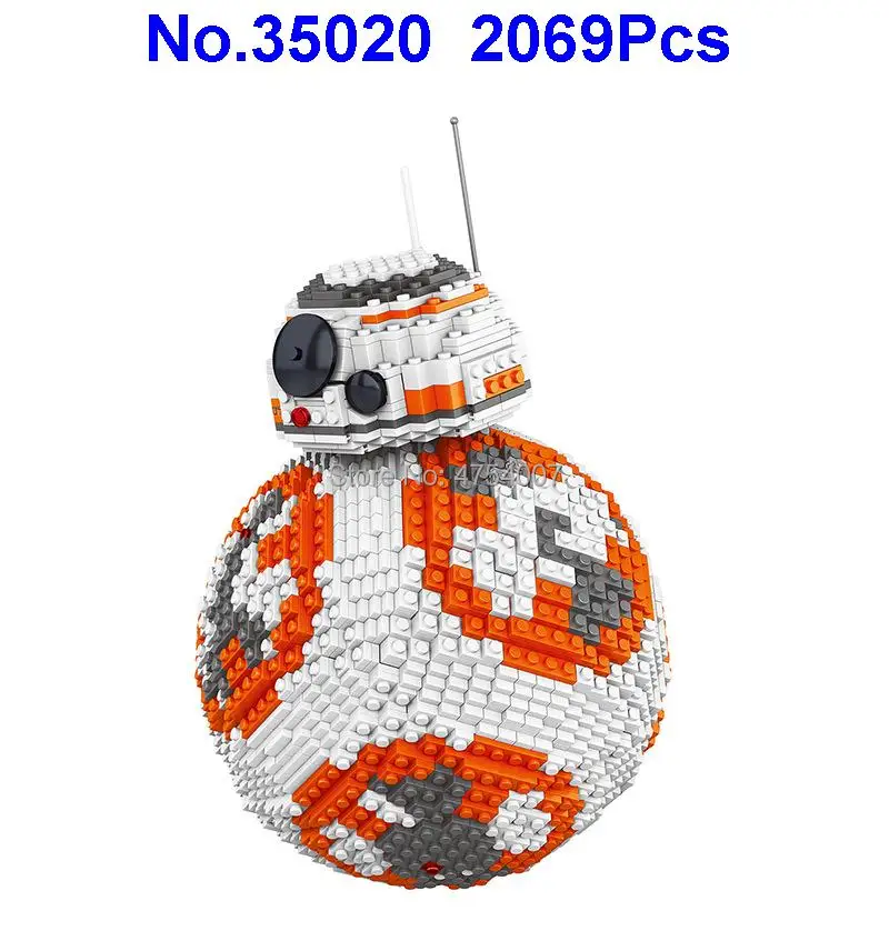 

35020 2069pcs star wars ucs poe dameron astromech droid bb-8 robot lele building block Toy