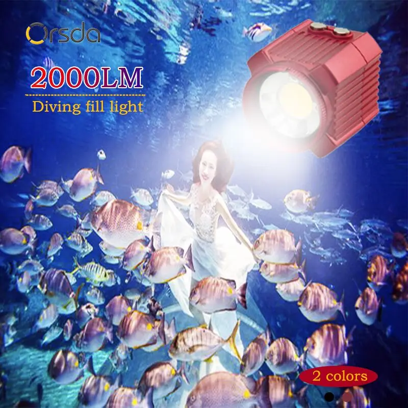 

Orsda Waterproof Underwater Camera Flash 90m Camera LED Photo Video Fill Light Lamp Diving Photography Lighting 120 degrees