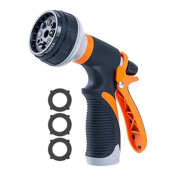 

ISHOWTIENDA Garden Creative Hose Nozzle Watering Spray water gun High Pressure Water Sprinkler With 8 Patterns