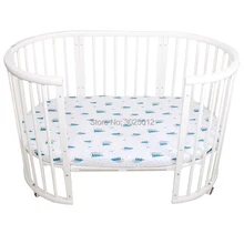 Простыня для кроватки, хлопок, матрас для детской кровати, защитный чехол, мультяшное постельное белье для новорожденных, простыня для кроватки с эластичным покрытием