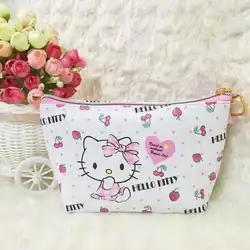 Hello kitty милые косметичка 2018 новости Санрио Организатор сумка мультфильм Высокое качество PU kosmetyczka различные стили на выбор