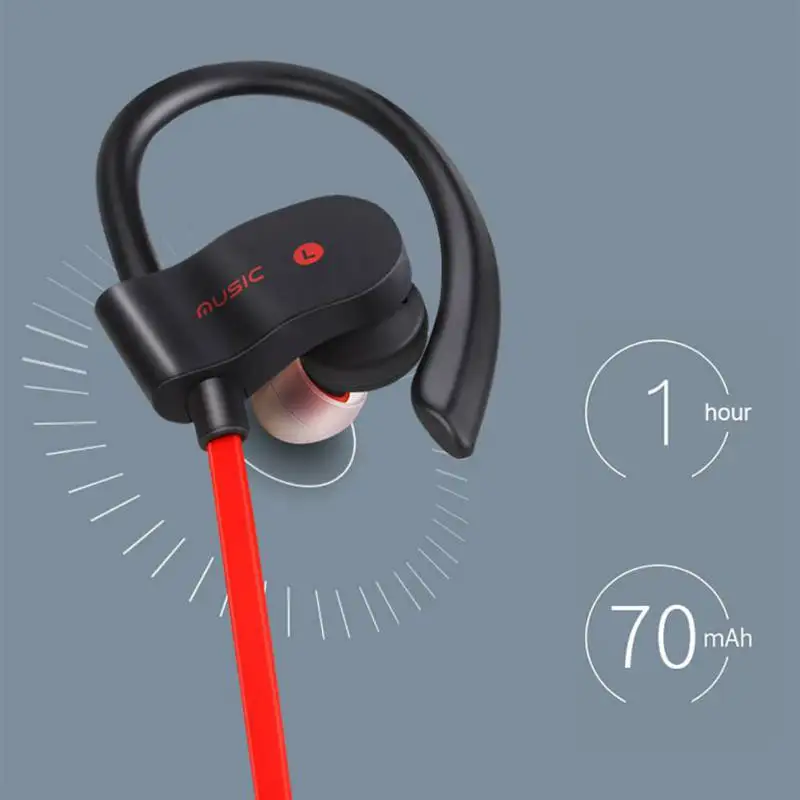 56S Sports Bluetooth Earphone Wireless Bluetooth 5 0 Headset Hanging Ear Stereo Binaural Phone Universal Mic for Smartphone