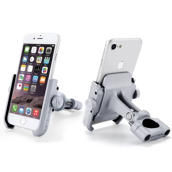 

BuzzLee Motorcycle Bicycle Metal Mountain Bike Aluminium Alloy Phone Holder for iphone X Xs XR 360 Degrees Rotation Phone Holder