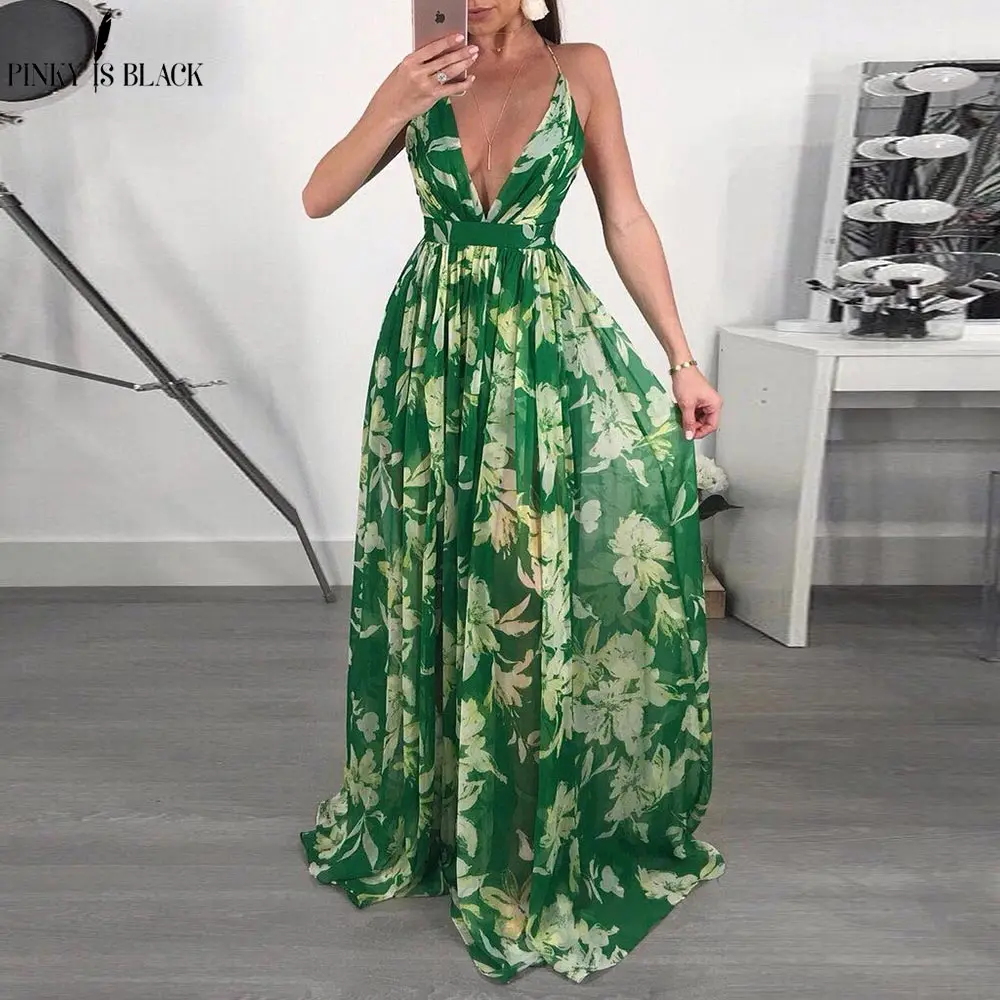 halter maxi sundress