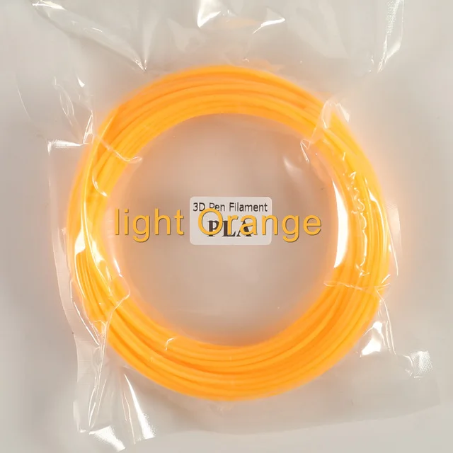 Light-Orange 10 метров PLA 1,75 мм 3d Принтер Нити печатные материалы экструдер аксессуары части прозрачный белый дерево пластик для 3d ручки - Цвет: Light-Orange