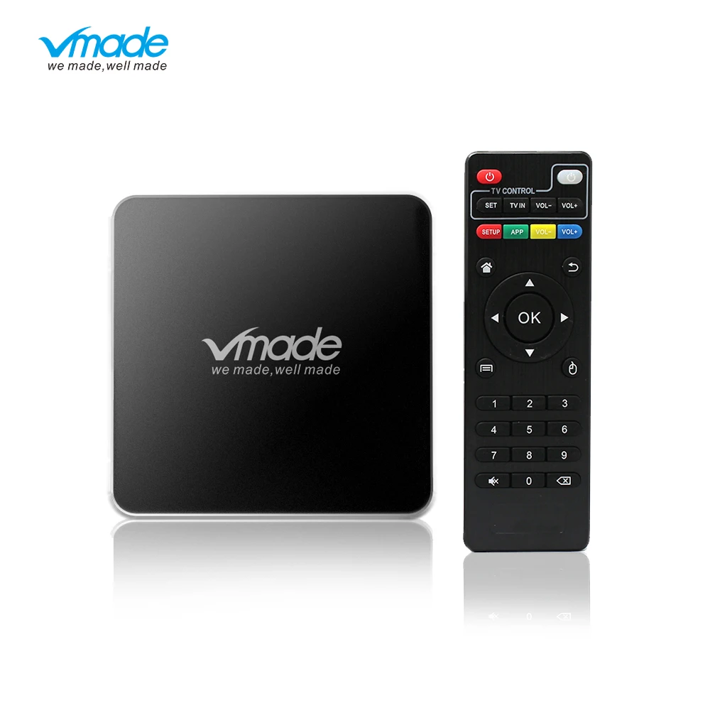 

Vmade V96 Android 7.1 OS Amlogic S905W Quad Core Smart Mini IPTV Media Player Google TV Box Support H.265/HEVC WIFI Netflix