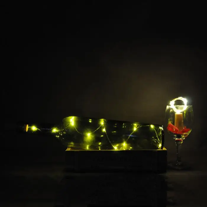 9 шт. инструмент для установки пробок в бутылки гирлянды 2 м/20 светодиодов медная проволока для Хэллоуина Рождественская вечеринка DIY Декор