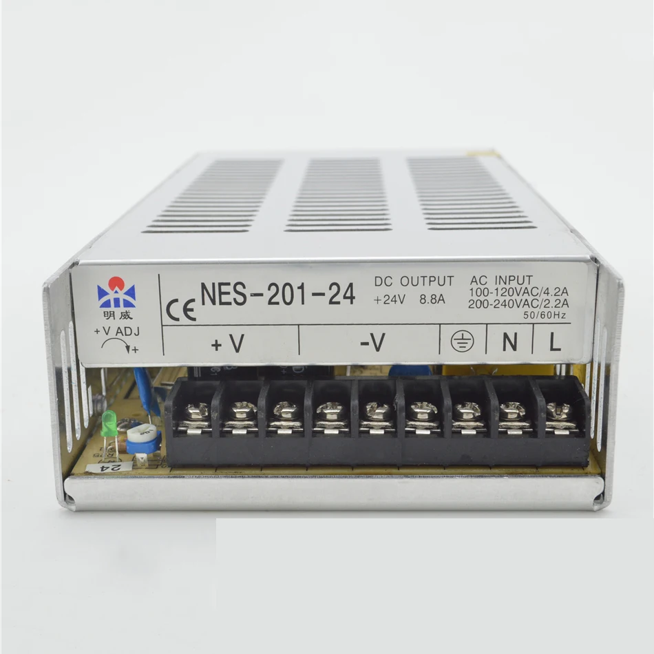 

ac to dc 200w 7.5v 27a NES-200-7.5 singIe customized genuine fIagship store siIver Ied driver source swtching pwer supIy voIt