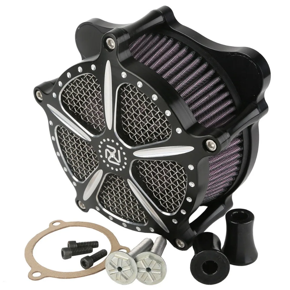 Black CNC Contrast Cut Speed 5 Air Cleaner Fit For Harley Touring Street Electra Glide Road King FLHR FLHT FLHX 08-16 15 Black CNC Contrast Cut Speed 5 Air Cleaner Fit For Harley Touring Street Electra Glide Road King FLHR FLHT FLHX 08-16 15