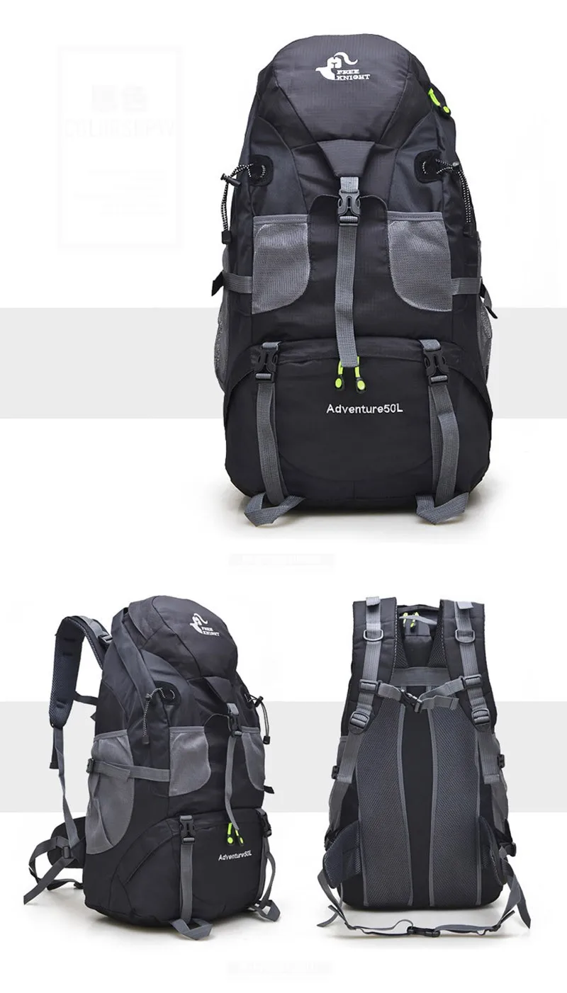 Спортивная сумка Рюкзак Большой Емкости 50L Открытый Альпинизмa Рюкзак Туризмa На открытом воздухе