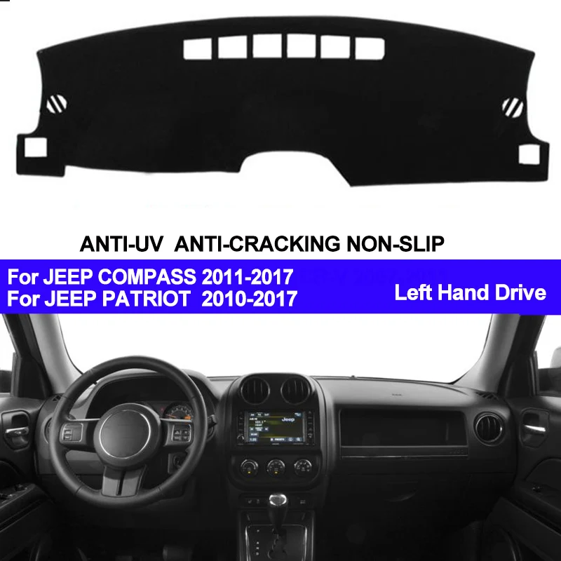 Dashboard Mat Carpet For Jeep Compass 2011-2014 Years Car Dashmat Sun Cover Pad