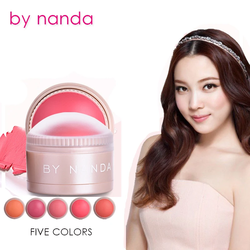

by nanda Five Colros Blush Balls Natural Red Cheek Makeup Silky Sweet Moisturizing Face Blush Women Makeup Pigments