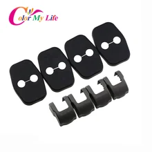 Color My Life ABS Защитный ограничитель двери автомобиля крышка дверного замка автомобиля для peugeot 308 408 2008 3008 для Citroen C4 запчасти