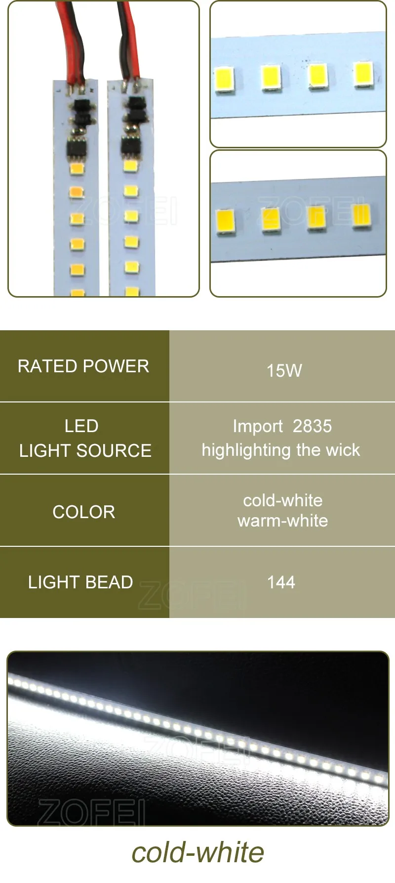 AC 110V 220V 1m smd 2835 Светодиодный барный светильник, твердая полоса luces, 100 см, 144 светодиодов, алюминиевый сплав, украшение для спальни и дома